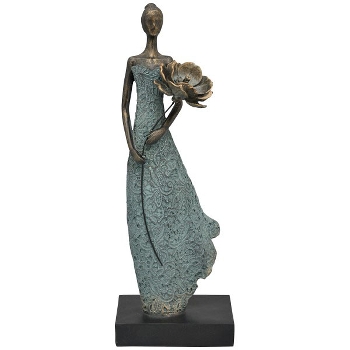 FrauenSkulptur Hilda, Polyresin, 20x19,8x54,3 cm