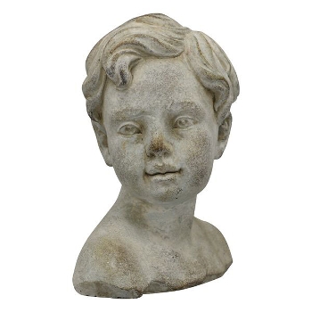 JungenBüste Valo, Zement, 16x12x19,5 cm