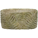 Topf moola, grün, Zement, 21,5x11,5x10 cm
