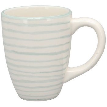 Tasse WAN, blau/braun/pink, Keramik, 15,9x10,7x14 cm