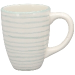 Tasse WAN, blau/braun/pink, Keramik, 15,9x10,7x14 cm