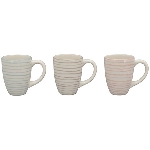 Tasse WAN, blau/braun/pink, Keramik, 15,9x10,7x14 cm