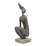 FrauenSkulptur Hilda, Polyresin, 11x8x28 cm