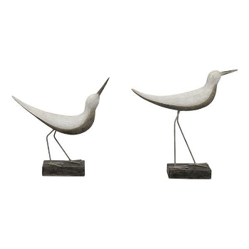 VogelSkulptur Hilda Polyresin, 23x7x25,5 cm, 25,5x6,5x27 cm