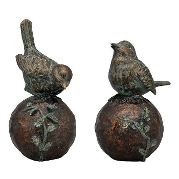 VogelSkulptur TroupeR, Polyresin, 17x13x20,5 cm, 12,2x12x25 cm