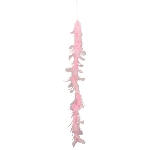 Girlande FedeR, pink, Feder/Schaum, 80 cm