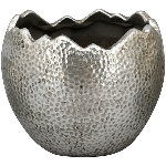 PflanzEi ArgenT, silber, Stoneware, 15,5x15,5x13 cm