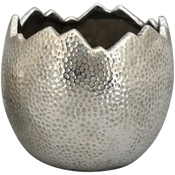 PflanzEi ArgenT, silber, Stoneware, 19,5x19,5x17 cm