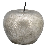 Apfel ArgenT, silber, Stoneware, 20,5x20,5x21 cm
