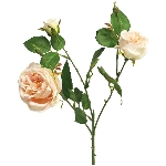 italian rose spra ArtificialNature, pink, 61 cm