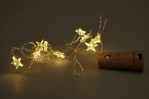 10er LED Flasche SternLichterKette Lumière, 90 cm