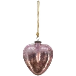 HerzHänger VIN, pink, Glas, 15x4x15 cm