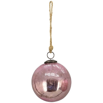 KugelHänger VIN, pink, Glas, 12x12x12 cm