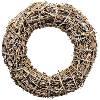 Kranz Willow, natur, Rattan, 30x30x7,5 cm