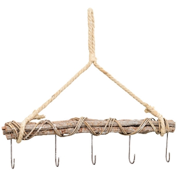HakenLeiste Willow, natur, Rattan, 40x3x35 cm