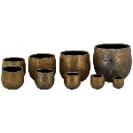 Topf Bronze, Keramik, 30x30x27,5 cm