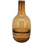 Vase PENO, bernstein, Glas, 8x8x19 cm