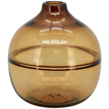Vase PENO, bernstein, Glas, 18x18x20 cm