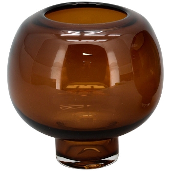 Vase PENO, bernstein, Glas, 16x16x16 cm