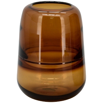 Vase PENO, bernstein, Glas, 13x13x18 cm