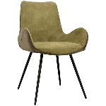 Stuhl DIVAN, grün/braun, 57x60x94,5 cm