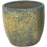 Topf Bronze, Keramik, 13x13x12 cm