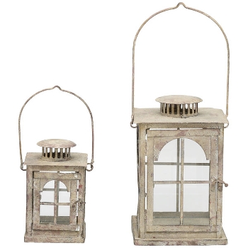 LaternenSet/2 ArtFerro, Metall, 11,5x11,5x19 cm, 17x17x27 cm