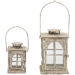 LaternenSet/2 ArtFerro, Metall, 11,5x11,5x19 cm, 17x17x27 cm