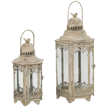 LaternenSet/2 ArtFerro, Metall/Glas, 18x15,5x38 cm,