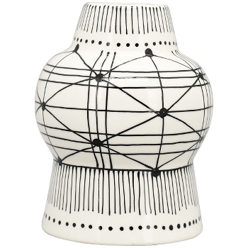 Vase XOXO, Stoneware, 15,6x15,6x20 cm