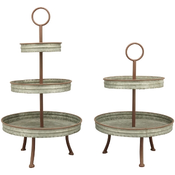 Etagere Junker, Metall, 34x34x48 cm