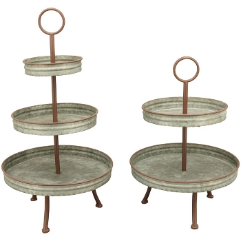Etagere Junker, Metall, 34x34x48 cm
