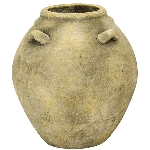 Vase Valo, grau, Terracotta, 27,5x27,5x30,5 cm