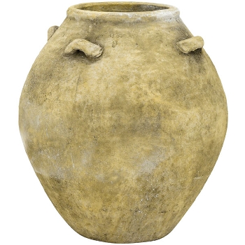 Vase Valo, grau, Terracotta, 35,5x35,5x39 cm