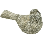 Vogel Valo, grau, Polyresin, 19x8x10 cm