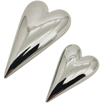 Herz ArgenT, silber, Keramik, 13x8x3 cm