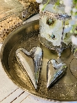 Herz ArgenT, silber, Keramik, 13x8x3 cm