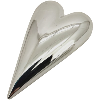 Herz ArgenT, silber, Keramik, 13x8x3 cm