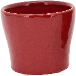 Topf Ecolo, rot, Keramik, 11x11x9,5 cm