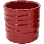 Topf Ecolo, rot, Keramik, 10,5x10,5x10,5 cm