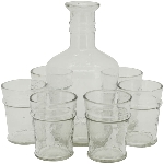 WeinFlasche Verrerie, klar, Glas, 14x14x27 cm