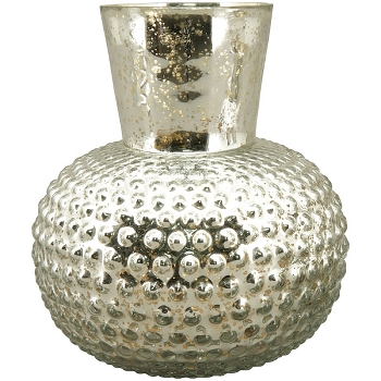 Vase Verrerie, silber, Glas, 16x6x18 cm