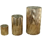 WindLicht Verrerie, gold, Glas, 19x19x19,5 cm