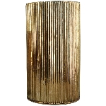 WindLicht Verrerie, gold, Glas, 14,5x14,5x26,5 cm