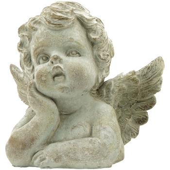 Engel StoneArt, Zement, 16x15x11 cm, 16,5x11x11 cm