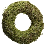 Kranz Willow, grün, Moos, 20x6x20 cm