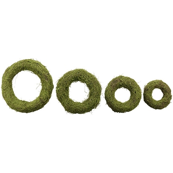 Kranz Willow, grün, Moos, 36x8x36 cm