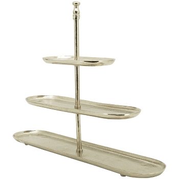 Etagere GROS, silber, Alu, 72x16x51 cm