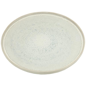 EssTeller PierreBlanche, weiß/blau, Stoneware, 27,5x27,5x1 cm