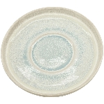 Tasse mit Teller WAN, weiß/blau, Stoneware